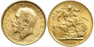 1 Sovereign Vereinigtes Königreich von Großbritannien und Irland (1801-1922) Gold George V (1865-1936)