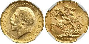 1 Sovereign Vereinigtes Königreich von Großbritannien und Irland (1801-1922) Gold George V (1865-1936)