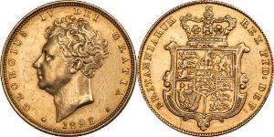 1 Sovereign Vereinigtes Königreich von Großbritannien und Irland (1801-1922) Gold Georg IV (1762-1830)