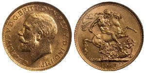 1 Sovereign Vereinigtes Königreich von Großbritannien und Irland (1801-1922) Gold George V (1865-1936)