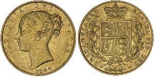 1 Sovereign Vereinigtes Königreich von Großbritannien und Irland (1801-1922) Gold Victoria (1819 - 1901)