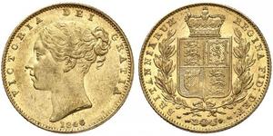 1 Sovereign Vereinigtes Königreich von Großbritannien und Irland (1801-1922) Gold Victoria (1819 - 1901)