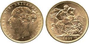 1 Sovereign Vereinigtes Königreich von Großbritannien und Irland (1801-1922) Gold Victoria (1819 - 1901)