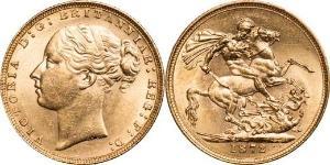 1 Sovereign Vereinigtes Königreich von Großbritannien und Irland (1801-1922) Gold Victoria (1819 - 1901)