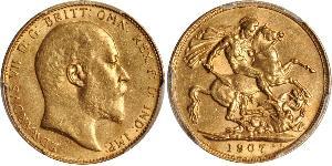 1 Sovereign Vereinigtes Königreich von Großbritannien und Irland (1801-1922) Gold Eduard VII (1841-1910)