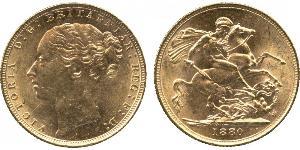 1 Sovereign Vereinigtes Königreich von Großbritannien und Irland (1801-1922) Gold Victoria (1819 - 1901)