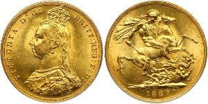 1 Sovereign Vereinigtes Königreich von Großbritannien und Irland (1801-1922) Gold Victoria (1819 - 1901)