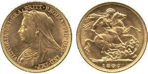 1 Sovereign Vereinigtes Königreich von Großbritannien und Irland (1801-1922) Gold Victoria (1819 - 1901)