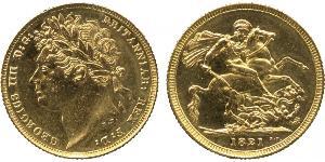 1 Sovereign Vereinigtes Königreich von Großbritannien und Irland (1801-1922) Gold Georg IV (1762-1830)