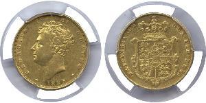 1 Sovereign Vereinigtes Königreich von Großbritannien und Irland (1801-1922) Gold Georg IV (1762-1830)