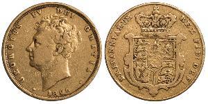 1 Sovereign Vereinigtes Königreich von Großbritannien und Irland (1801-1922) Gold Georg IV (1762-1830)