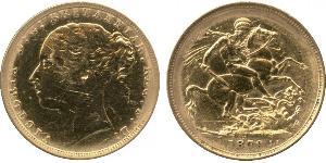 1 Sovereign Vereinigtes Königreich von Großbritannien und Irland (1801-1922) Gold Victoria (1819 - 1901)