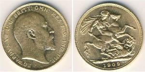 1 Sovereign Vereinigtes Königreich von Großbritannien und Irland (1801-1922) Gold Eduard VII (1841-1910)