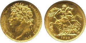 1 Sovereign Vereinigtes Königreich von Großbritannien und Irland (1801-1922) Gold Georg IV (1762-1830)