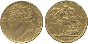 1 Sovereign Vereinigtes Königreich von Großbritannien und Irland (1801-1922) Gold Georg IV (1762-1830)