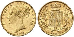 1 Sovereign Vereinigtes Königreich von Großbritannien und Irland (1801-1922) Gold Victoria (1819 - 1901)