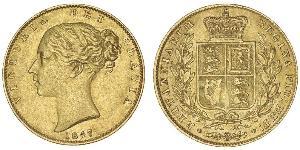 1 Sovereign Vereinigtes Königreich von Großbritannien und Irland (1801-1922) Gold Victoria (1819 - 1901)