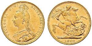 1 Sovereign Vereinigtes Königreich von Großbritannien und Irland (1801-1922) Gold Victoria (1819 - 1901)