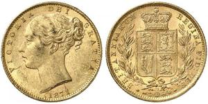 1 Sovereign Vereinigtes Königreich von Großbritannien und Irland (1801-1922) Gold Victoria (1819 - 1901)