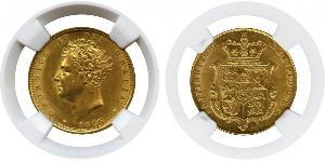 1 Sovereign Vereinigtes Königreich von Großbritannien und Irland (1801-1922) Gold Georg IV (1762-1830)