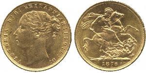 1 Sovereign Vereinigtes Königreich von Großbritannien und Irland (1801-1922) Gold Victoria (1819 - 1901)