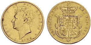 1 Sovereign Vereinigtes Königreich von Großbritannien und Irland (1801-1922) Gold Georg IV (1762-1830)