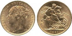 1 Sovereign Vereinigtes Königreich von Großbritannien und Irland (1801-1922) Gold Victoria (1819 - 1901)