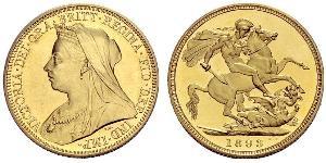 1 Sovereign Vereinigtes Königreich von Großbritannien und Irland (1801-1922) Gold Victoria (1819 - 1901)