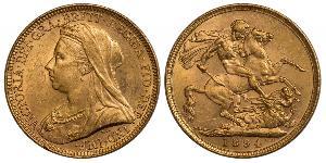 1 Sovereign Vereinigtes Königreich von Großbritannien und Irland (1801-1922) Gold Victoria (1819 - 1901)