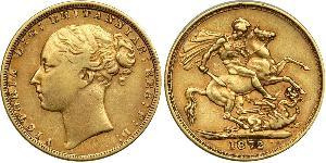 1 Sovereign Vereinigtes Königreich von Großbritannien und Irland (1801-1922) Gold Victoria (1819 - 1901)