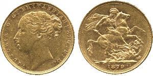 1 Sovereign Vereinigtes Königreich von Großbritannien und Irland (1801-1922) Gold Victoria (1819 - 1901)