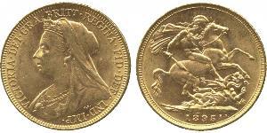 1 Sovereign Vereinigtes Königreich von Großbritannien und Irland (1801-1922) Gold Victoria (1819 - 1901)