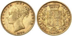 1 Sovereign Vereinigtes Königreich von Großbritannien und Irland (1801-1922) Gold Victoria (1819 - 1901)