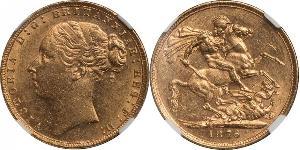 1 Sovereign Vereinigtes Königreich von Großbritannien und Irland (1801-1922) Gold Victoria (1819 - 1901)