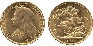 1 Sovereign Vereinigtes Königreich von Großbritannien und Irland (1801-1922) Gold Victoria (1819 - 1901)