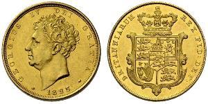 1 Sovereign Vereinigtes Königreich von Großbritannien und Irland (1801-1922) Gold Georg IV (1762-1830)