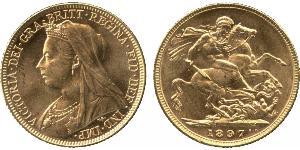 1 Sovereign Vereinigtes Königreich von Großbritannien und Irland (1801-1922) Gold Victoria (1819 - 1901)