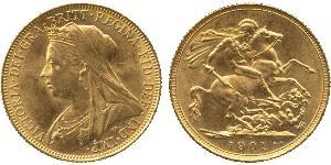 1 Sovereign Vereinigtes Königreich von Großbritannien und Irland (1801-1922) Gold Victoria (1819 - 1901)