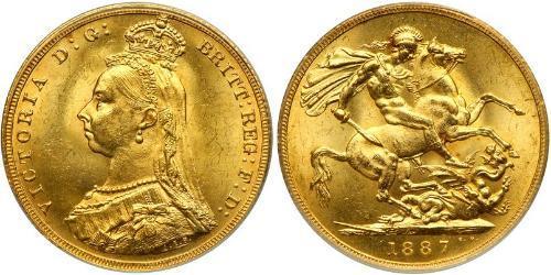 1 Sovereign Vereinigtes Königreich von Großbritannien und Irland (1801-1922) Gold Victoria (1819 - 1901)