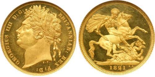 1 Sovereign Vereinigtes Königreich von Großbritannien und Irland (1801-1922) Gold Georg IV (1762-1830)