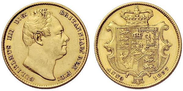 1 Sovereign Vereinigtes Königreich von Großbritannien und Irland (1801-1922) Gold Wilhelm IV (1765-1837)