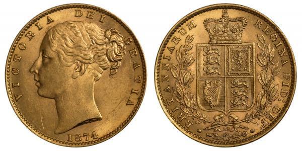 1 Sovereign Vereinigtes Königreich von Großbritannien und Irland (1801-1922) Gold Victoria (1819 - 1901)