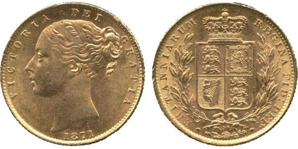 1 Sovereign Vereinigtes Königreich von Großbritannien und Irland (1801-1922) Gold Victoria (1819 - 1901)