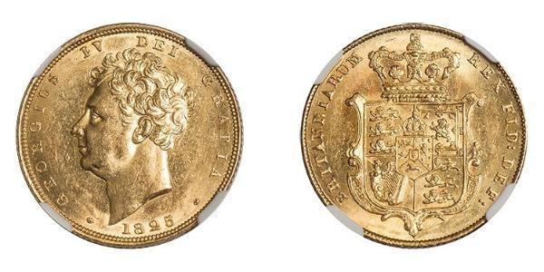1 Sovereign Vereinigtes Königreich von Großbritannien und Irland (1801-1922) Gold Georg IV (1762-1830)