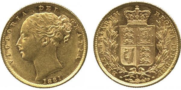 1 Sovereign Vereinigtes Königreich von Großbritannien und Irland (1801-1922) Gold Victoria (1819 - 1901)
