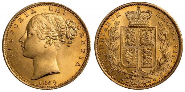1 Sovereign Vereinigtes Königreich von Großbritannien und Irland (1801-1922) Gold Victoria (1819 - 1901)