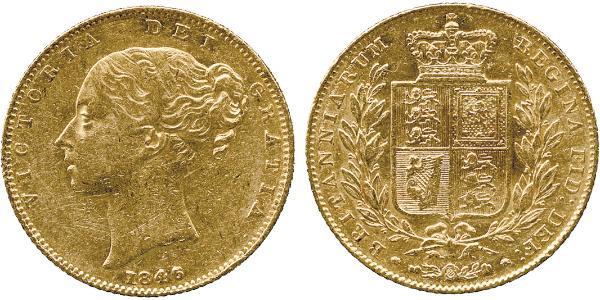 1 Sovereign Vereinigtes Königreich von Großbritannien und Irland (1801-1922) Gold Victoria (1819 - 1901)