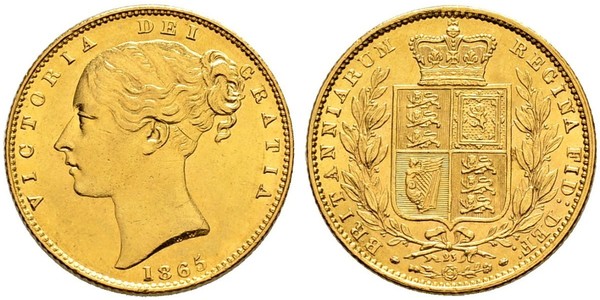 1 Sovereign Vereinigtes Königreich von Großbritannien und Irland (1801-1922) Gold Victoria (1819 - 1901)