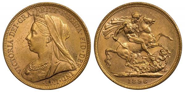 1 Sovereign Vereinigtes Königreich von Großbritannien und Irland (1801-1922) Gold Victoria (1819 - 1901)