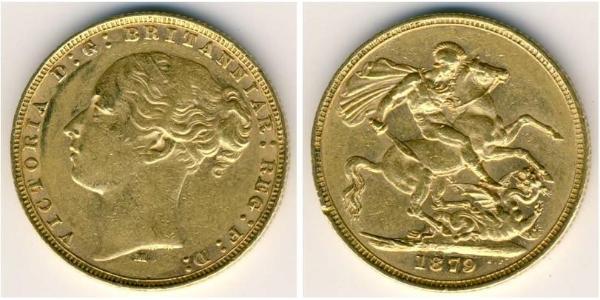 1 Sovereign Vereinigtes Königreich von Großbritannien und Irland (1801-1922) Gold Victoria (1819 - 1901)